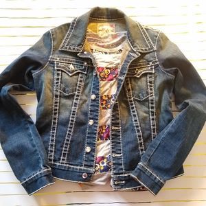 True Religion Jean Jacket L NWOT